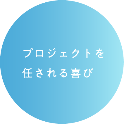 プロジェクトを任される喜び