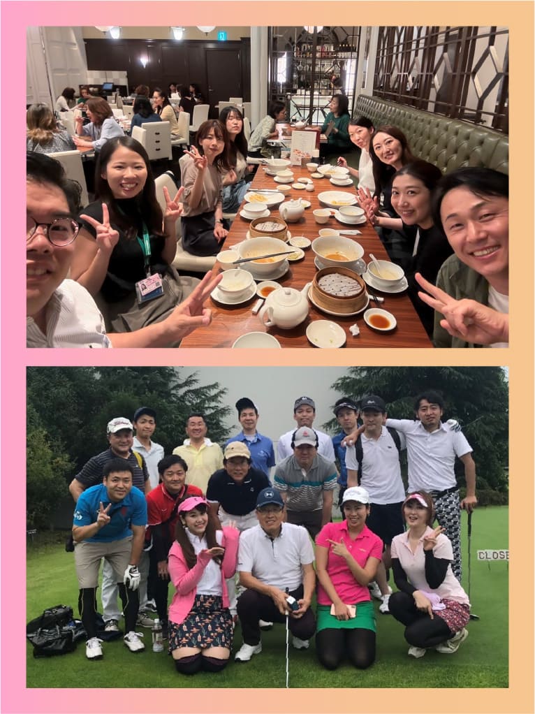 ゴルフや旅行などアクティブに過ごします!